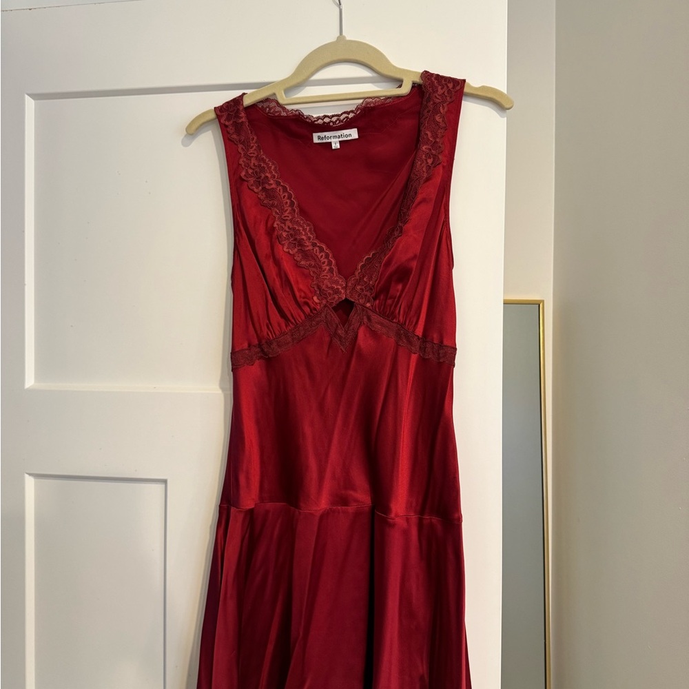 Reformation Red Mini Dress
